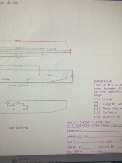 VALLEY CHROME BUMPER PB 388 12" HIGH CLEARANCE 2010 - NEWER