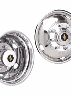 WHEEL COVER SIMULATOR FORD & HINO 19.5" 8LUG 4HOLE SET4