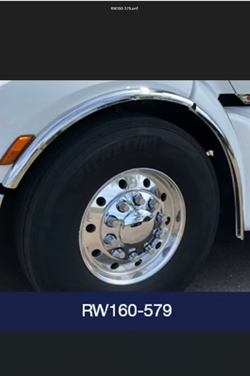 FENDERETTE TRIM PB 579  4 PIECE SET - RWC BRAND MADE IN USA