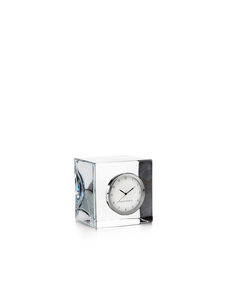 SIMON PEARCE WOODBURY CLOCK CUBE IN GIFT BOX