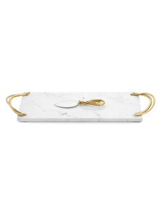  CALLA LILY SMALL CHEESE BOARD WITH SPREADER