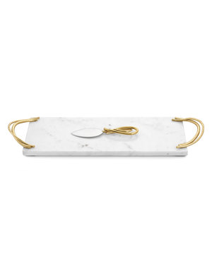  CALLA LILY SMALL CHEESE BOARD WITH SPREADER