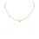 LISA NIK 18K YG 5 DIAMOND DOT NECKLACE W/ .60 CTS