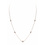 LISA NIK 18K YG 5 DIAMOND DOT MARQUISE NECKLACE W/ .61 CTS