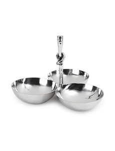  HELYX SNACK SET 3 BOWL W/ KNOT HANDLE