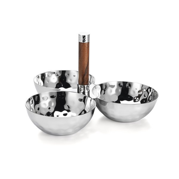 SIERRA 3 BOWL SET W/WOOD HANDLE