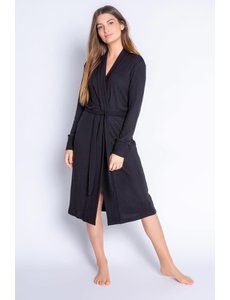 PJ SALVAGE BLACK ROBE - TEXTURED BASIC -