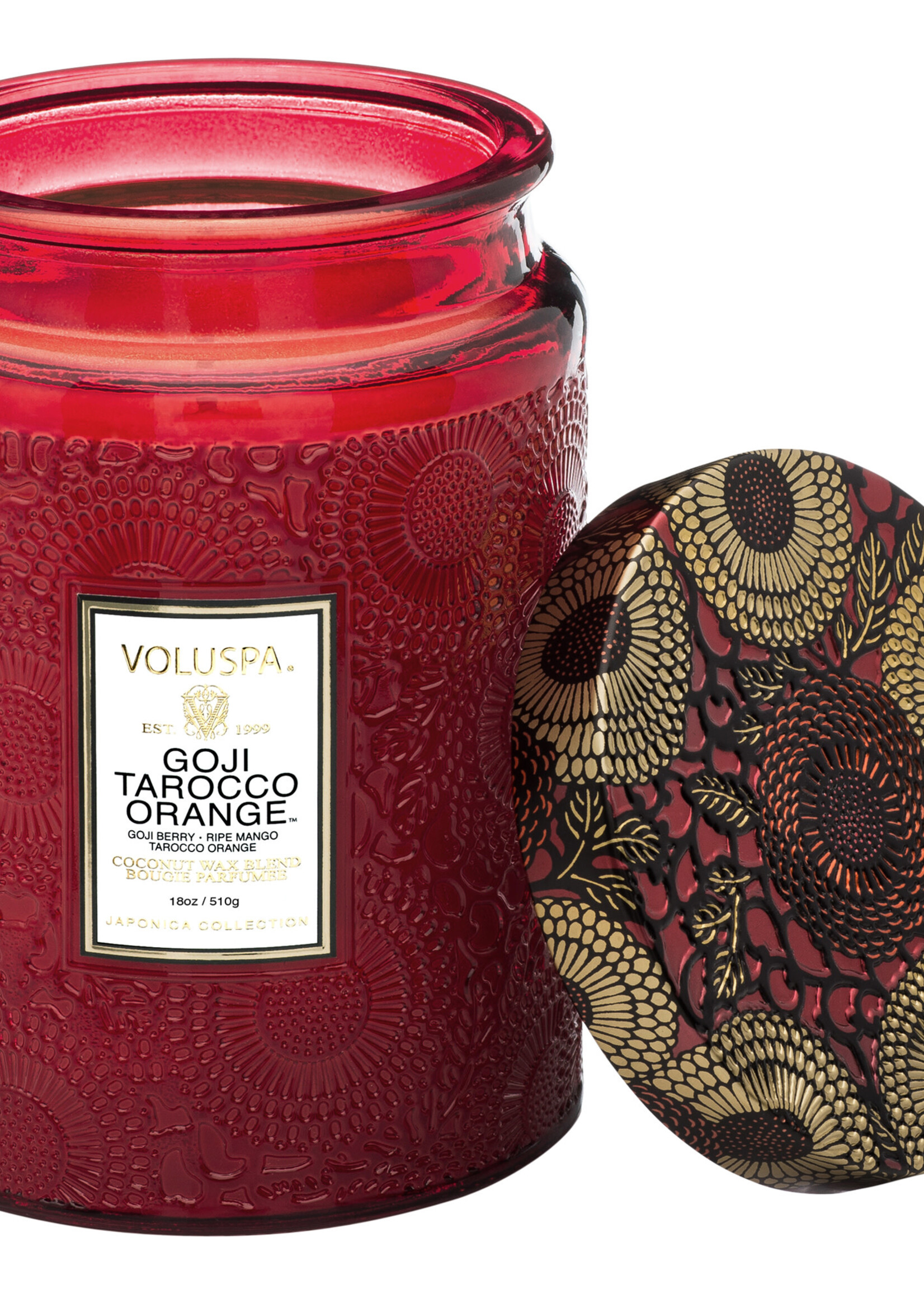 VOLUSPA JAPONICA LARGE GLASS JAR CANDLE