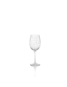  WHITE DOT WINE GLASS