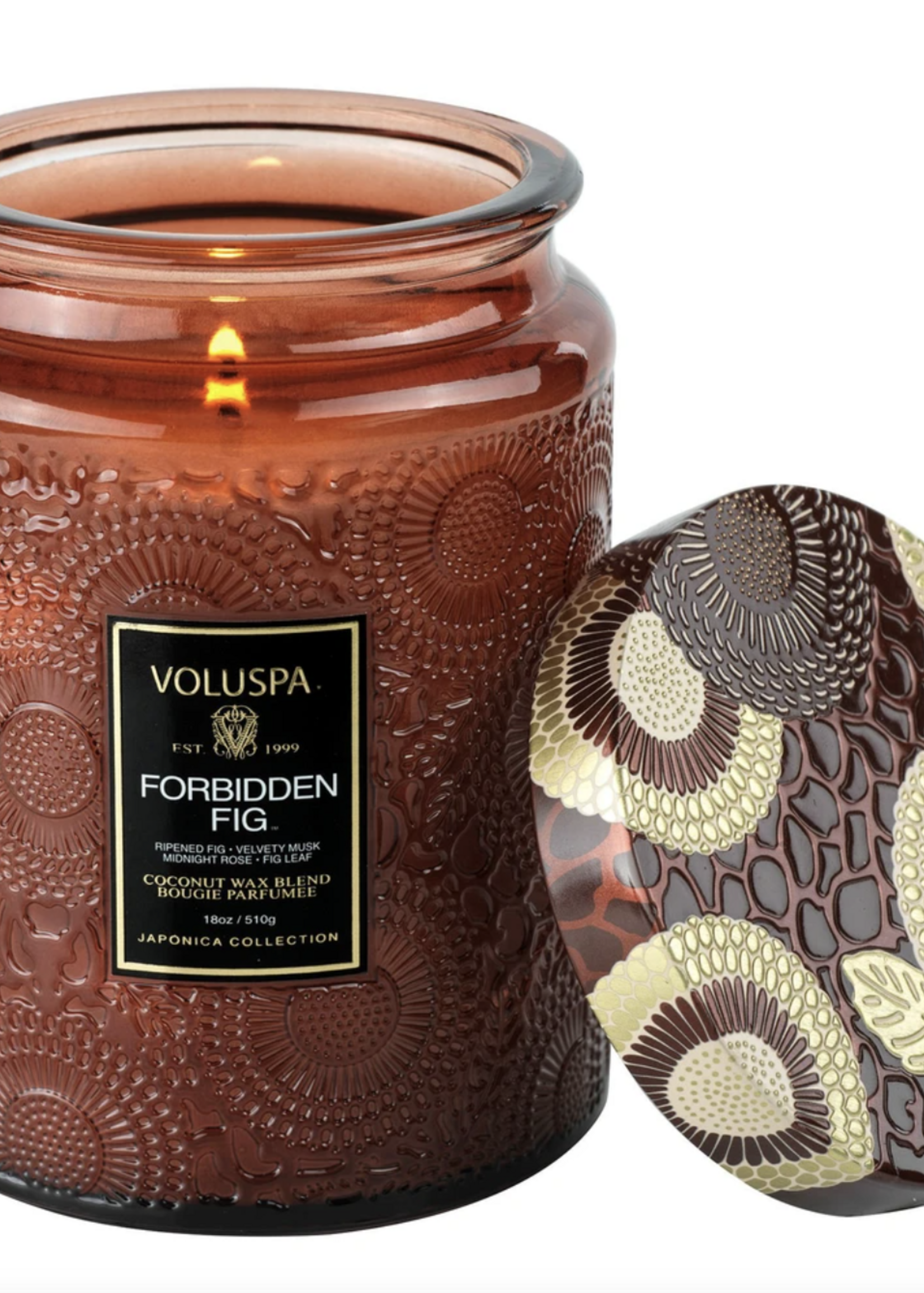 VOLUSPA JAPONICA LARGE GLASS JAR CANDLE