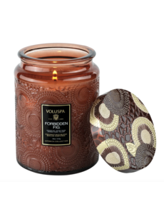  VOLUSPA JAPONICA LARGE GLASS JAR CANDLE