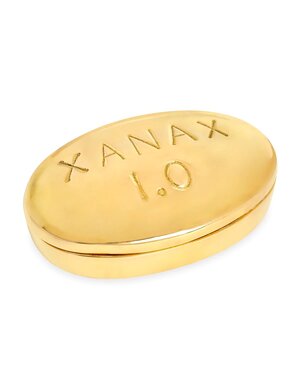  BRASS PILL BOX - XANAX