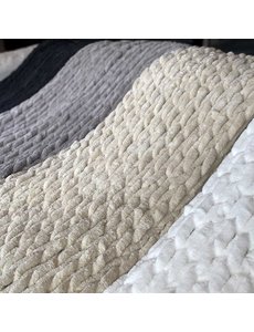  INFINITE CHUNKY KNIT THROW BLANKET 43" X 70"