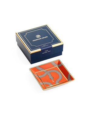  EDEN SNAKE SQUARE TRAY - ORANGE