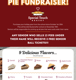 Holiday 10"  Pie Sale from Special Touch Bakery
