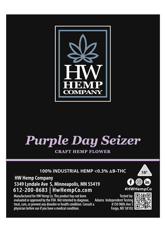 HW Hemp Co HW Hemp Company CBD Purple Day Seizer Flower