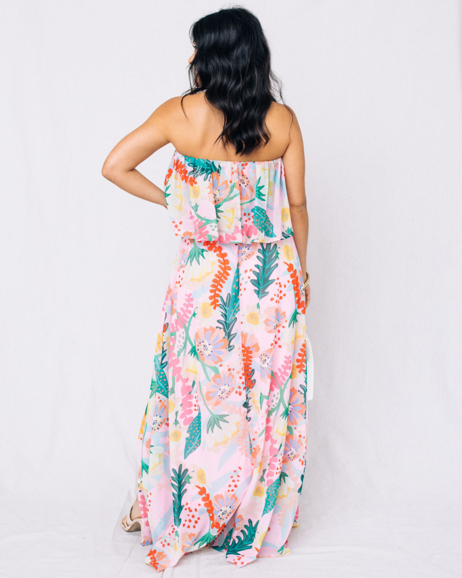 Joyful Days Strapless Maxi Dress