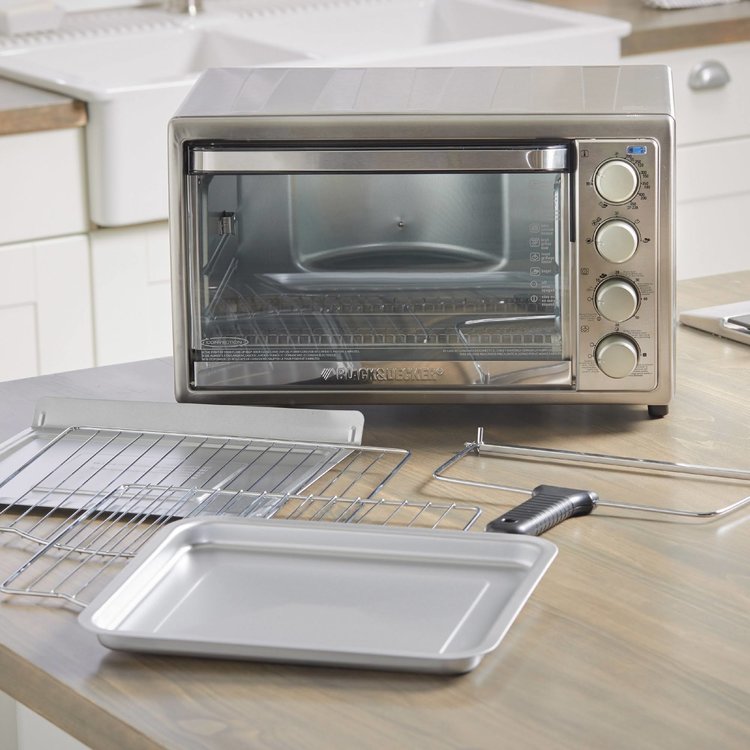 BLACK+DECKER BLACK+DECKER Rotisserie Convection Countertop Toaster Oven, Stainless Steel, TO4314SSD