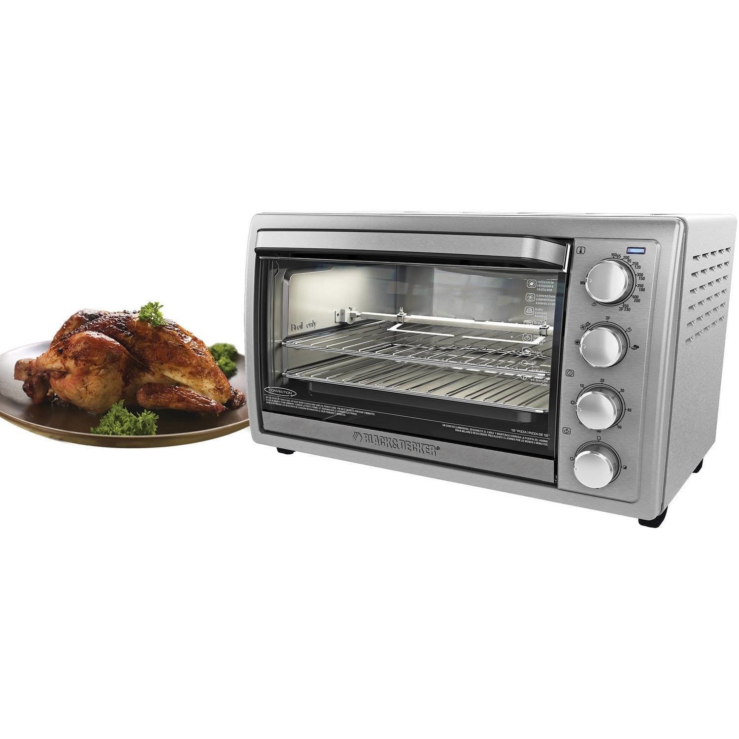 BLACK DECKER Rotisserie Convection Countertop Toaster Oven