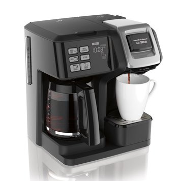 Hamilton Hamilton Beach FlexBrew Trio Coffee Maker, Single-Serve, Black & Silver, Model 49954