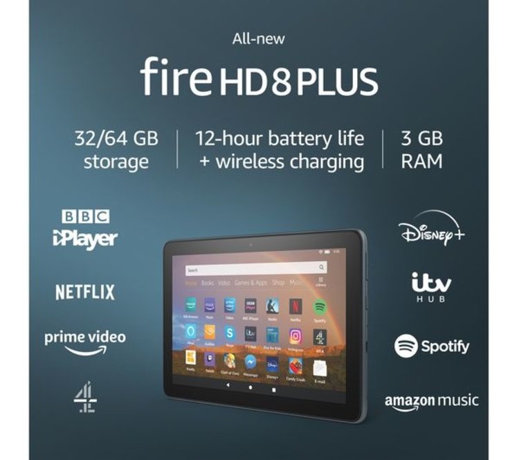 Amazon Amazon - Fire HD 8 Plus 10th Generation - 8" - Tablet - 32GB