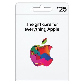 Apple Apple - $25 Gift Card - App Store, Music, iTunes, iPhone, iPad, AirPods, Accessories, and more