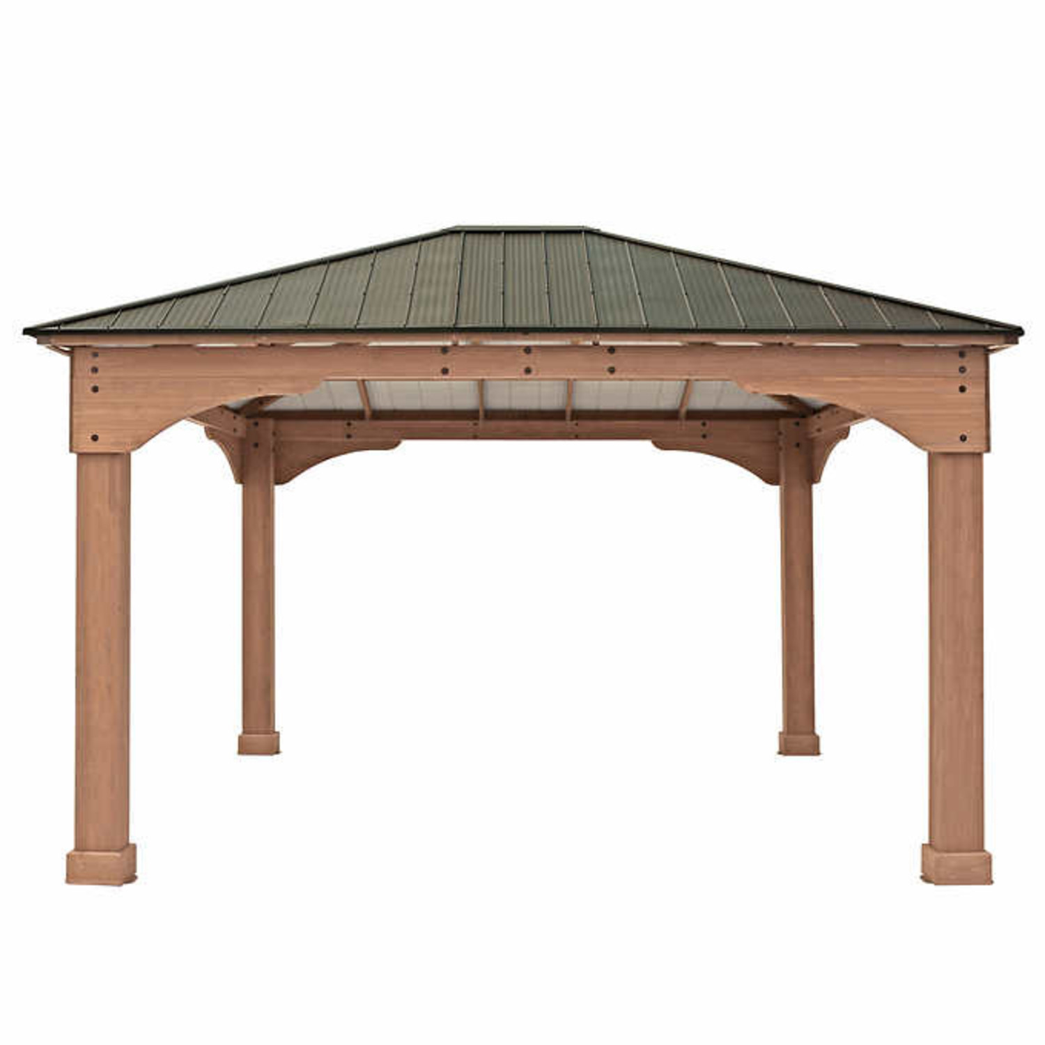 Yardistry 12’ x 14’ Grand Gazebo with Aluminum Roof - iMobile