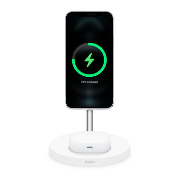Various Brands Belkin - BoostCharge Pro 2-in-1 Wireless Charger Stand with MagSafe