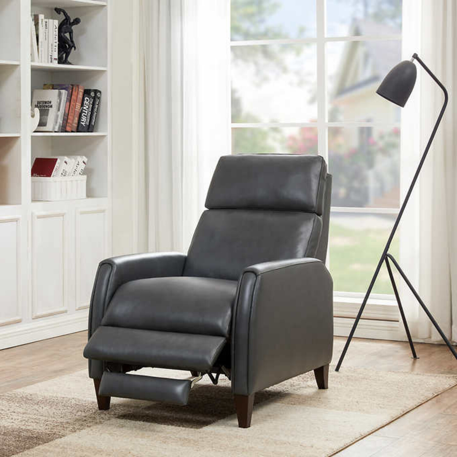Kyan leather pushback recliner sale