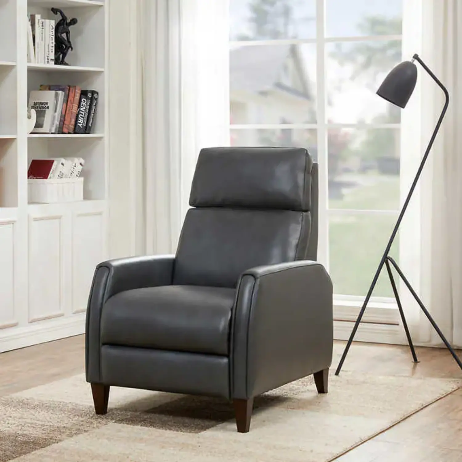 Beckett leather 2024 pushback recliner