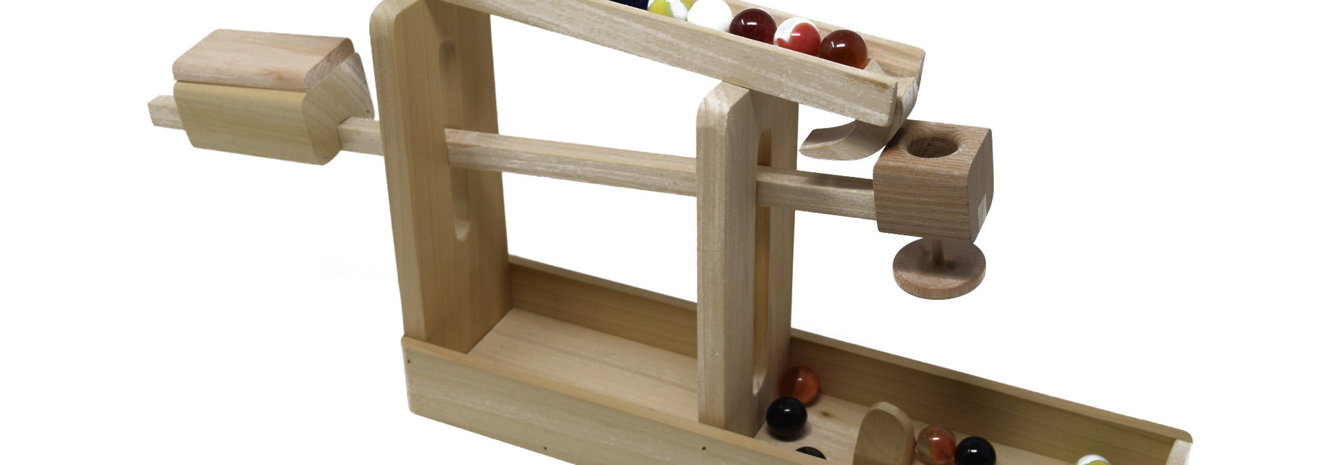 Wooden Marble Roller Machine Toy