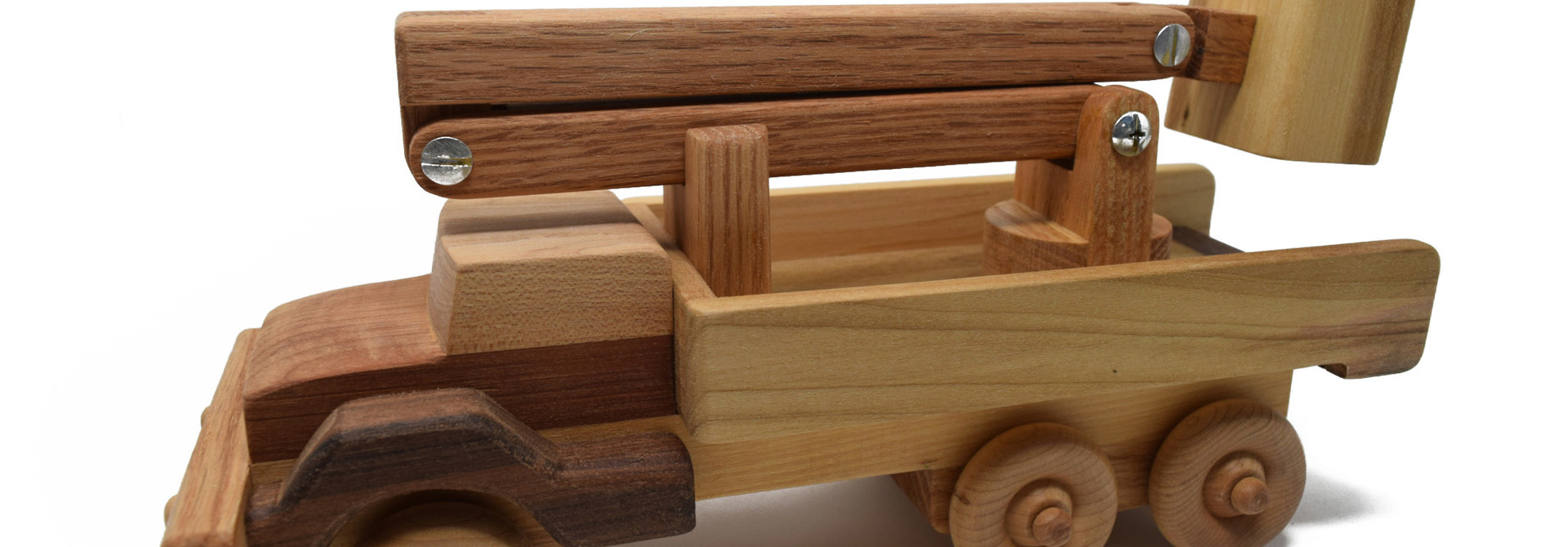 Wooden Bucket Truck Toy