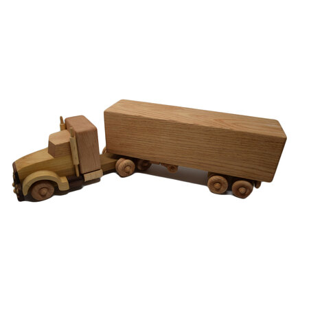 POPTY Wooden Box Truck Toy