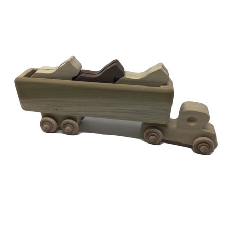 POPTY Wooden Horse Truck Toy