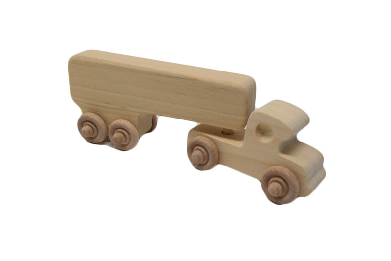 POPTY Wooden Box Truck Toy