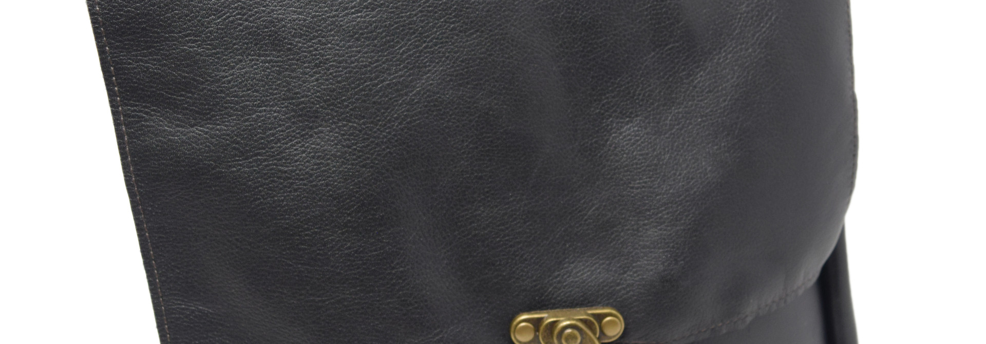Small Leather Backpack Black