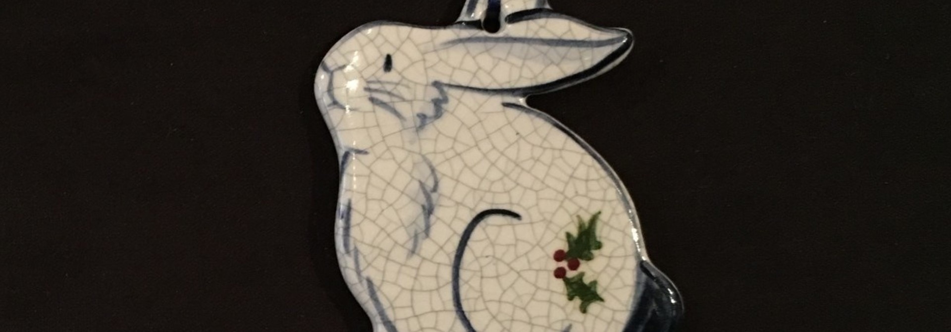 RABBIT WITH HOLLY