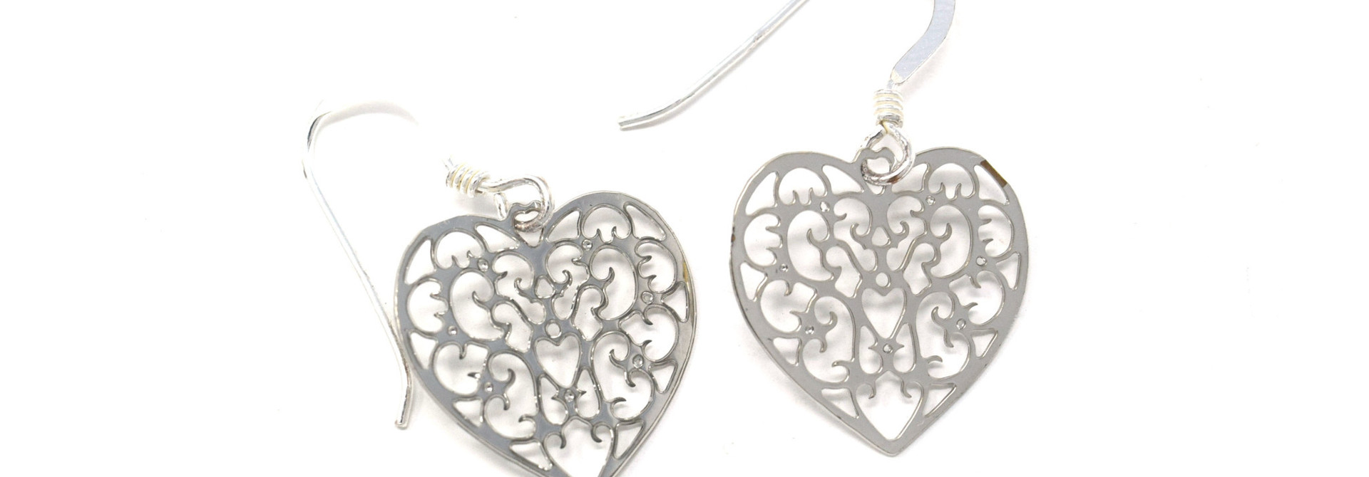 Filigree Heart Earring