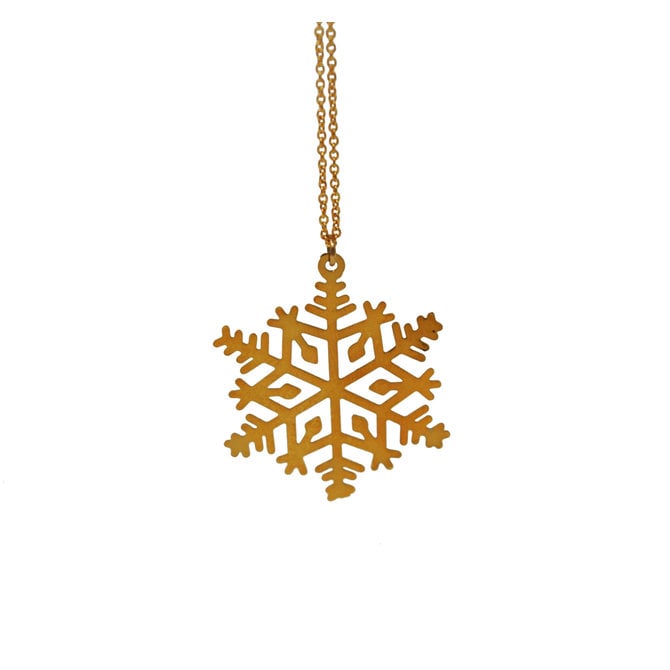 Snowflake Necklace by Goose Pond Log House Craft Gallery