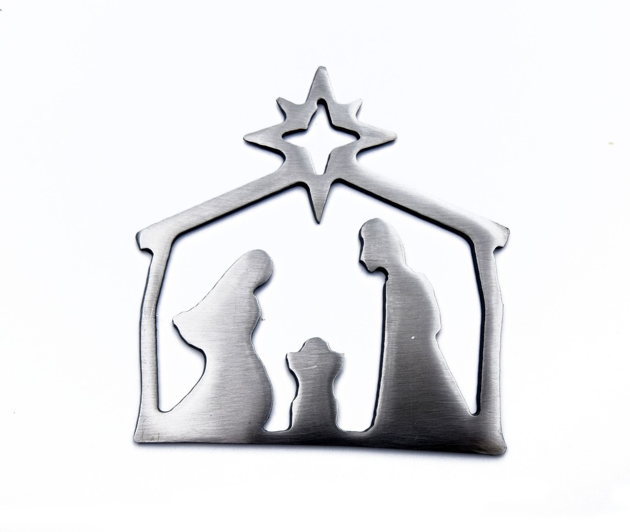Oak Nativity Ornament