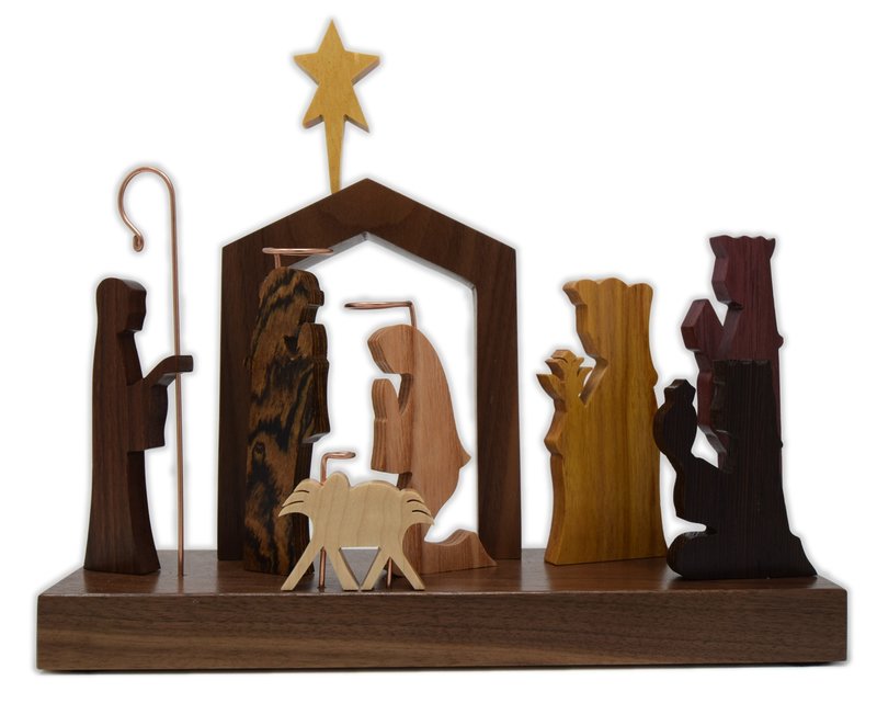 CLAYW 9 FIGURES NATIVITY