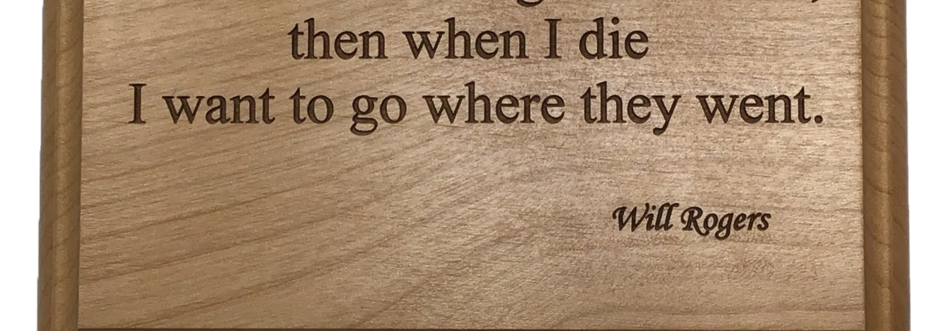 4 x 6 Cherry plaque with quote