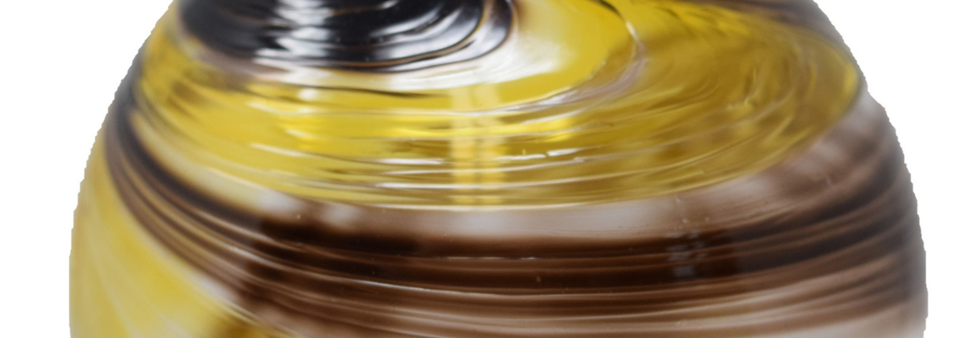 Gentle Swirl Ornament brown yellow