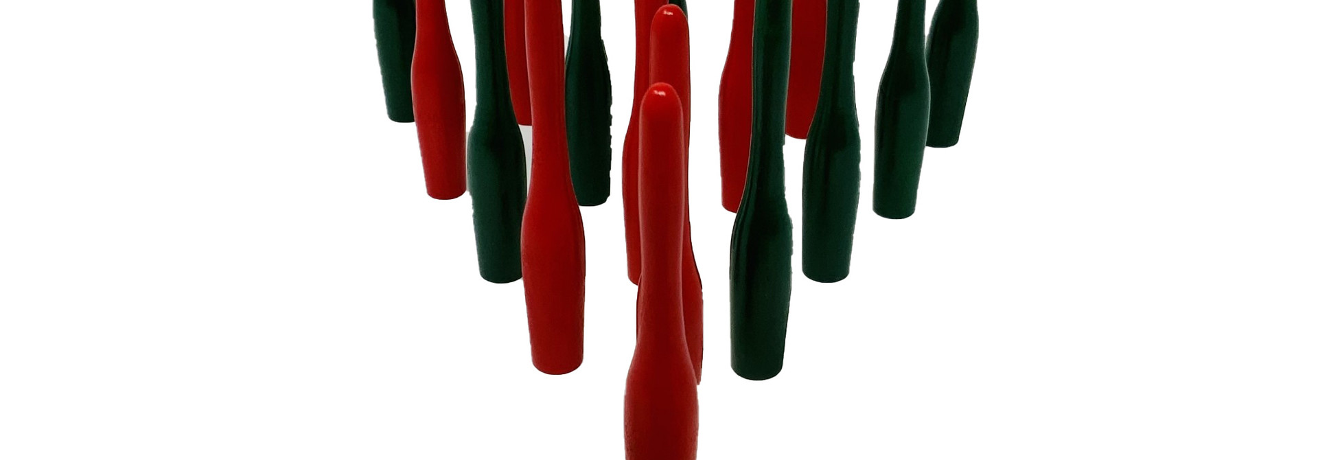 Replacement Skittles Set Holiday/Red & Green