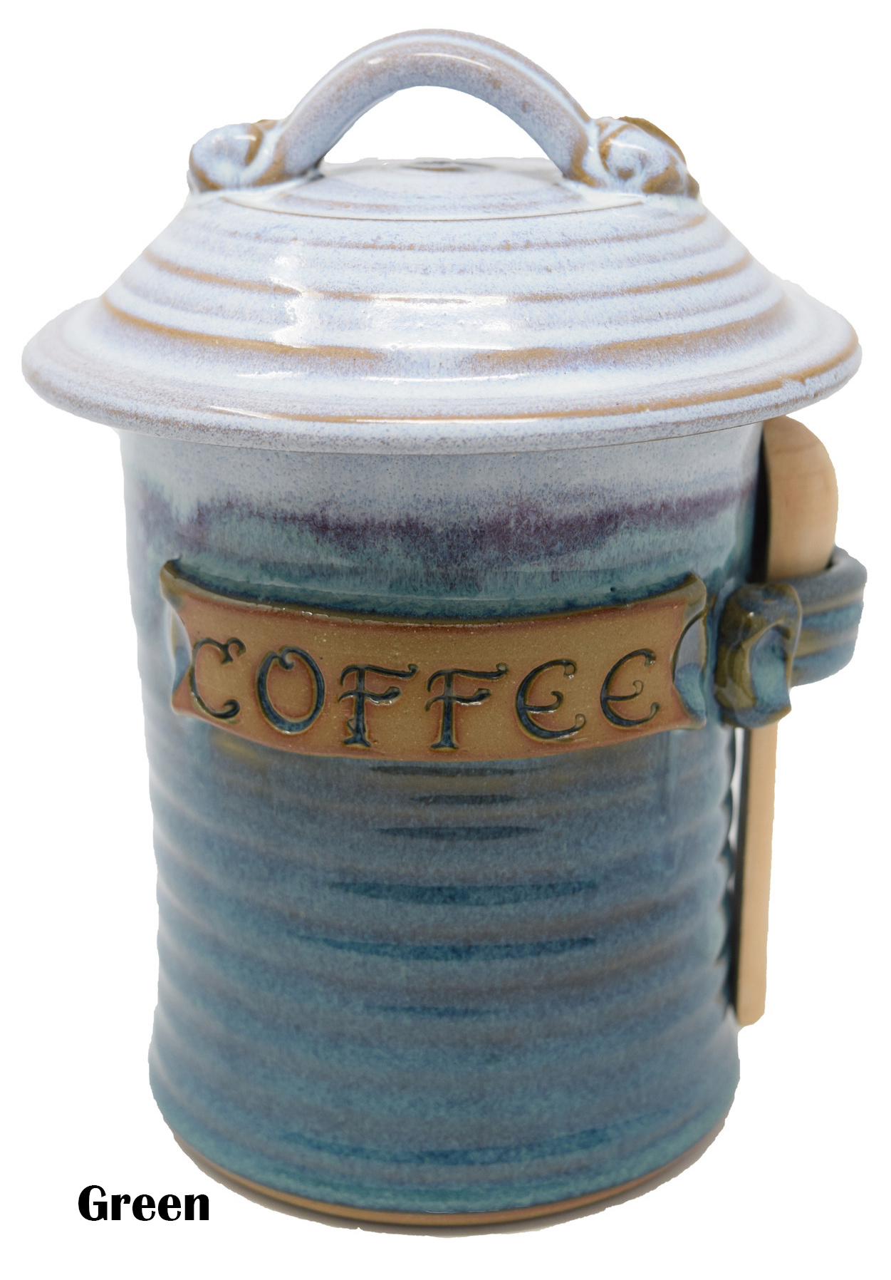 Coffee Canister with Scoop Log House Craft Gallery