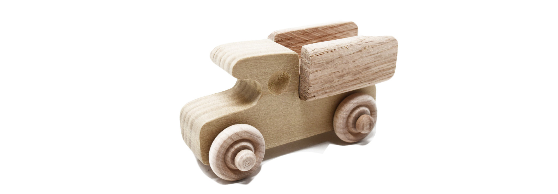 Mini Wooden Pickup Wheel Toy
