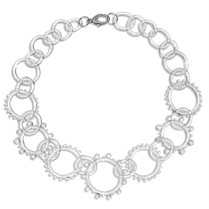 Statement  Chain Wheel Necklace-1