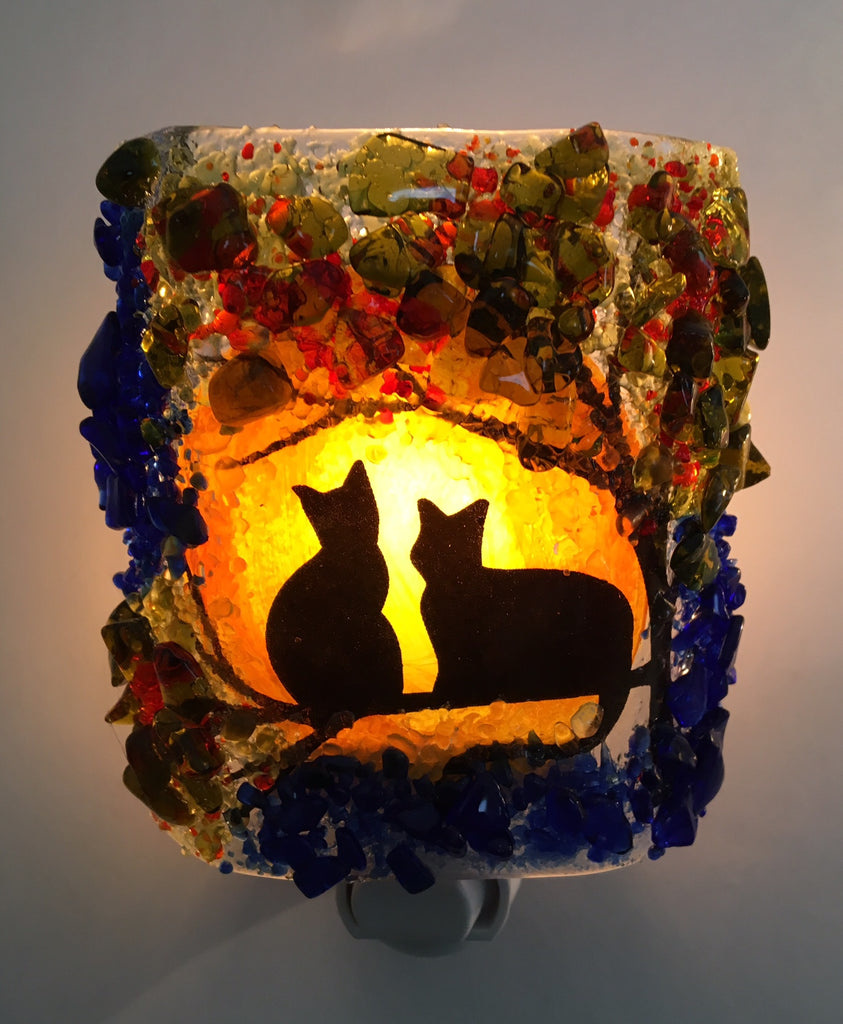 REBORN Night Light Harvest Moon Shadow cats