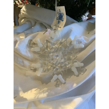 ARVEL Large Snowflake Ornament White/Clear Mix