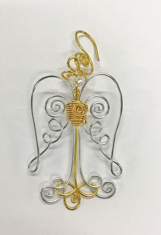 WOODS Wire Angel Ornament